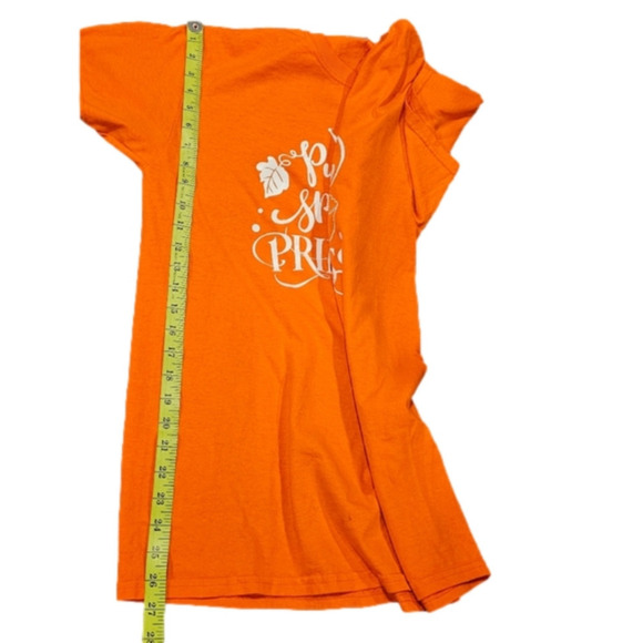 Gildan Pumpkin Spice Princess Short Sleeve Tee Size M NWOT - Picture 8 of 9